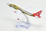 1:400 16cm AIR Asia Air Bus A320 Harimau Muda Metal Airplane Model Plane Toy Plane Model