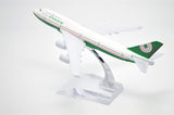 1:400 16cm Boeing B747-400 EVA Air Metal Airplane Model Plane Toy Plane Model