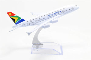 1:400 16cm Air Bus A380 South African Airways Metal Airplane Model Plane Toy Plane Model