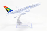 1:400 16cm Air Bus A380 South African Airways Metal Airplane Model Plane Toy Plane Model