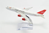 1:400 16cm Boeing B747-400 Virgin Atlantic Metal Airplane Model Plane Toy Plane Model