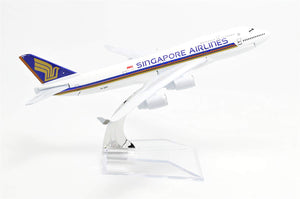 1:400 16cm B747 Singapore Airlines Metal Airplane Model Plane Toy Plane Model