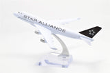 1:400 16cm Boeing B747 Star Alliance Metal Airplane Model Plane Toy Plane Model