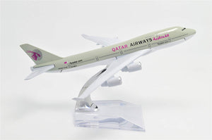 1:400 16cm Boing B747-400 Qatar Airways Plane Metal Airplane Model Plane Toy Plane Model