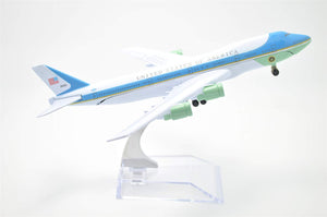 1:400 16cm Air Force One Boeing B747 Metal Airplane Model Plane Toy Plane Model