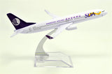 1:400 16cm Boeing B737-800 China Shandong Airlines Metal Airplane Model Plane Toy Plane Model