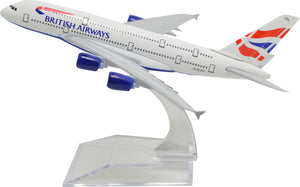 1:400 16cm Air Bus A380 British Airways Metal Airplane Model Plane Toy Plane Model