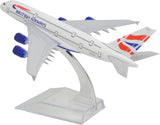 1:400 16cm Air Bus A380 British Airways Metal Airplane Model Plane Toy Plane Model