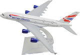 1:400 16cm Air Bus A380 British Airways Metal Airplane Model Plane Toy Plane Model